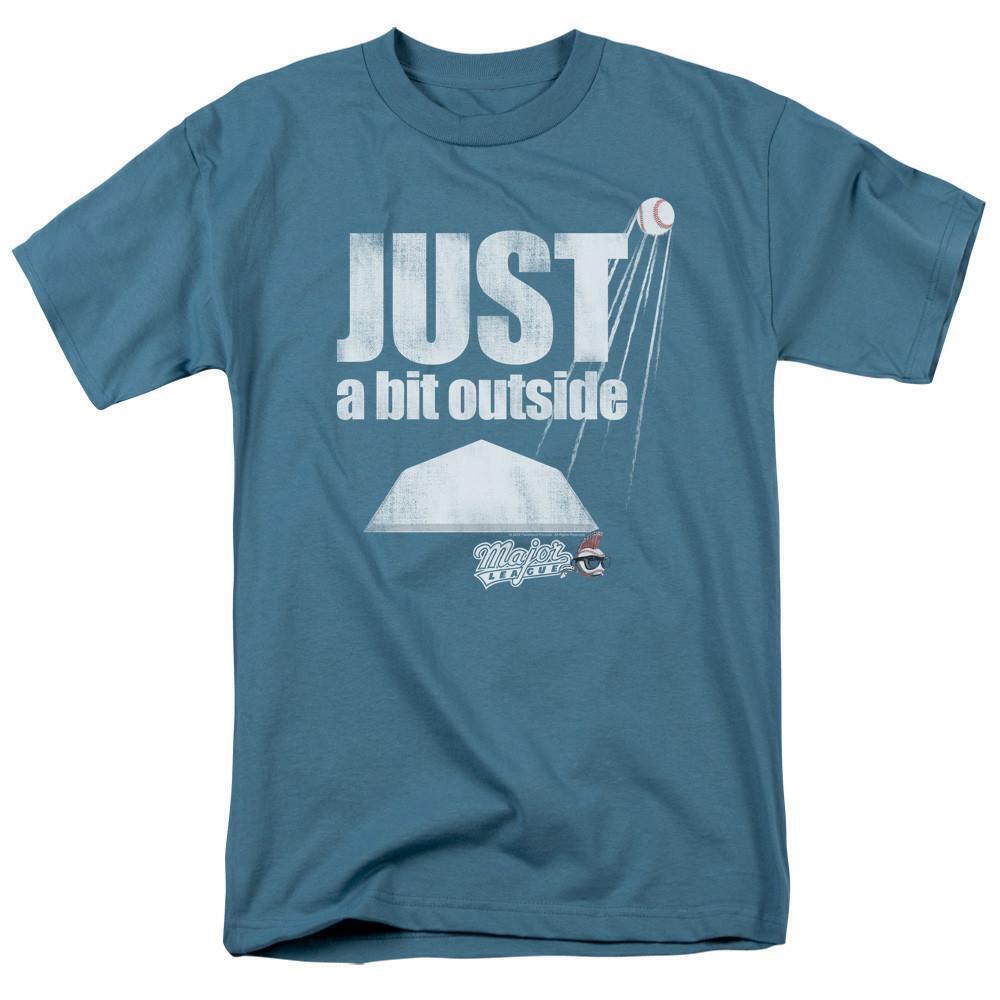 Major League Just A Bit Outside Adult 181 T Shirt Slate